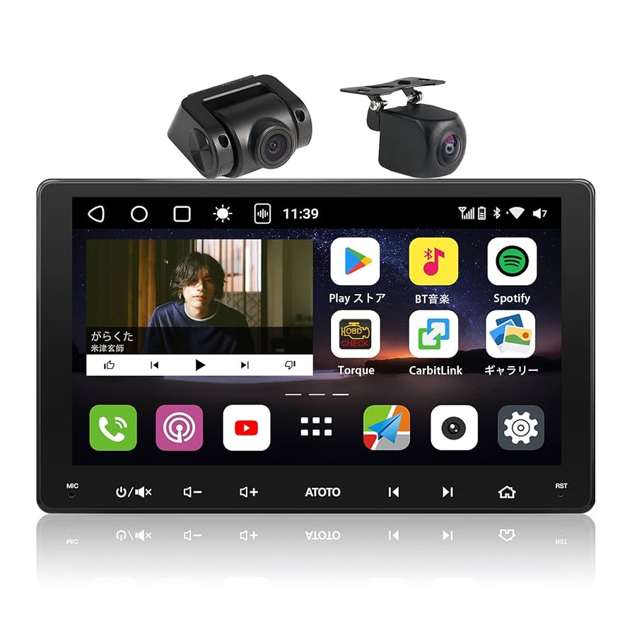 新品　ATOTOZONE Android 2DIN ディスプレイオーディオ Amazon.co.jp: ATOTOOUT 2DIN ディスプレイオーディオ【9インチ